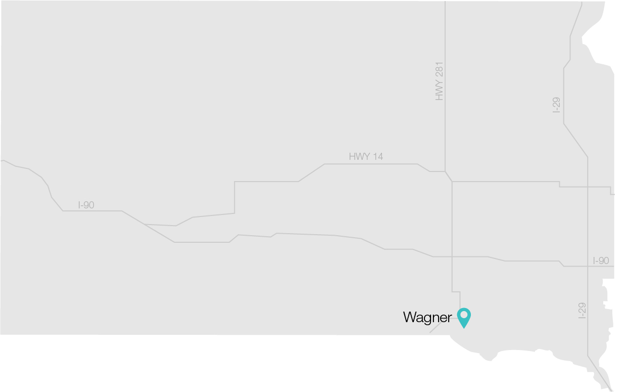 South Dakota map